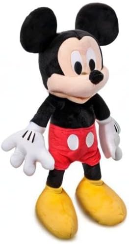 Disney Store Official Mickey Mouse Medium Soft Toy for Kids, Cuddly Character with Fuzzy Texture and Embroidered Details, Soft Tail, Disney Plushy Suitable for All Ages.
