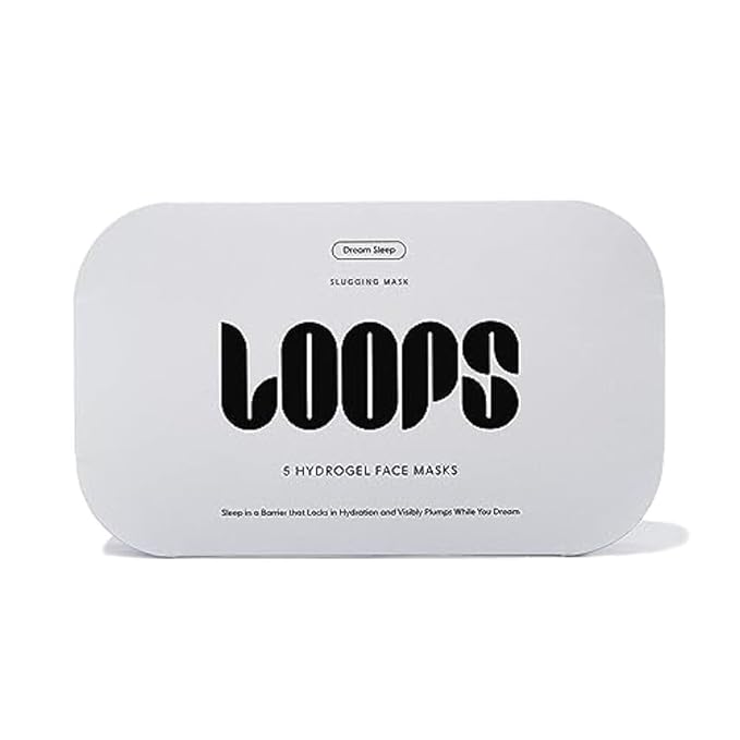 LOOPS DREAM SLEEP - Nighttime Slugging Hydrogel Facial Mask w/Natural Oils, Vitamins, Antioxidants, & Fatty Acids - Restored Skin, Toned, Plump, Hydrated - Gifts for Women, Stocking Stuffer - 5 pc