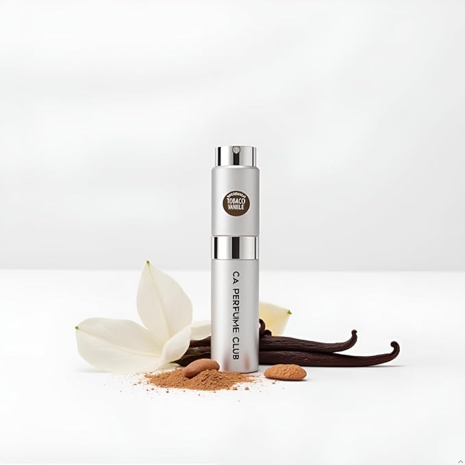 CA Perfume Impression of Tobacco Vanille for Men Amber Spicy Scent Long Lasting Cologne for Men Eau De Parfum Travel Size Refillable Atomizer Spray 0.27 Fl Oz 8ml