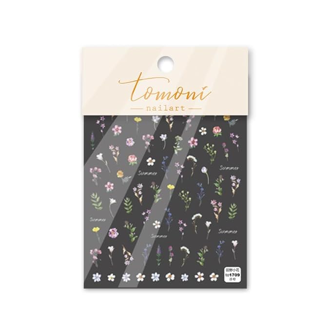 Flower Nail Stickers for Nail Art - Flowers Nail Art Stickers Summer Floral Leaf Plant 5D Embossed Nail Decals Self-Adhesive Nails Supply Manicure Sliders Flower Stickers for Nails Decoration