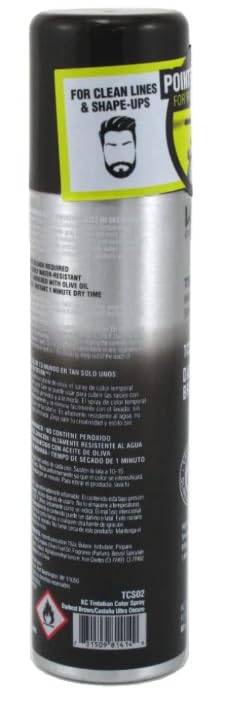Tintation Temporary Hair Color Spray, Darkest Brown, 2.82 oz (Pack of 24)