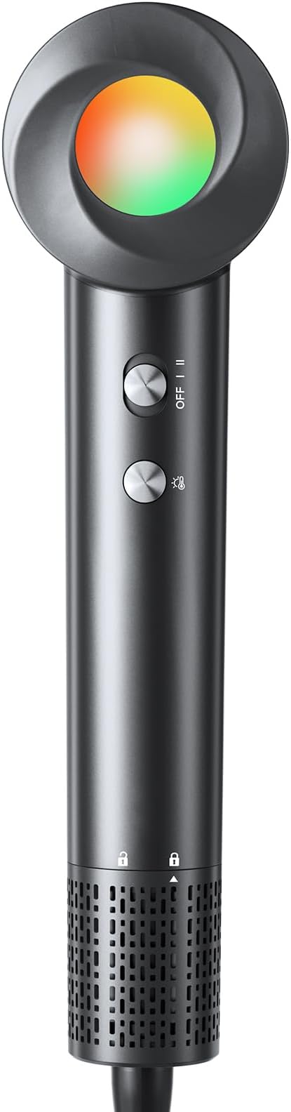 160000 RPM High-Speed Ionic Hair Dryer, Lightweight Portable Blow Dryer with 500 Million Negative Ions, Black