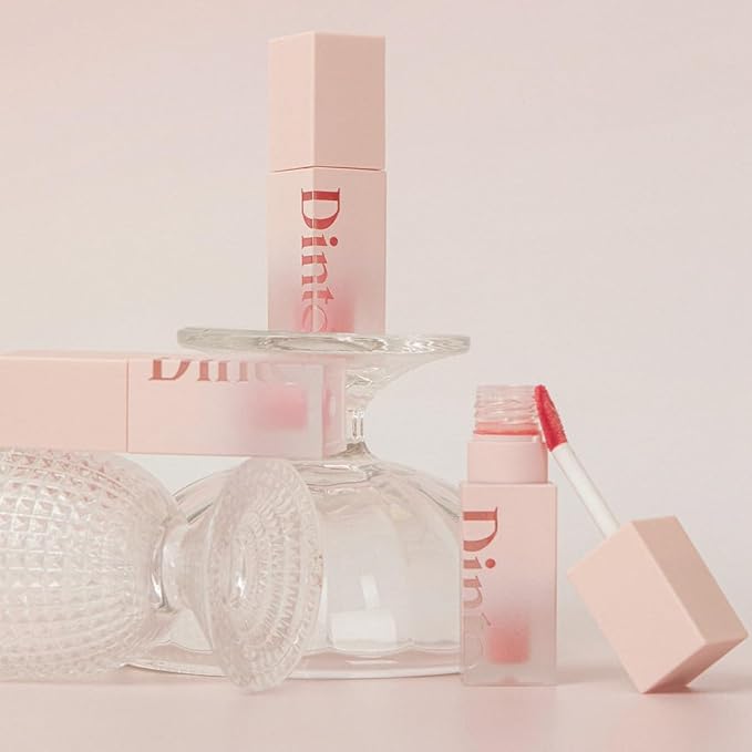 DINTO Blur-Jelly Plumping Lip Tint - Tinted Lip Plumpimg Gel Gloss, Long-Lasting, Moisturizing, Volumizing & Hydrating, Vegan & Cruelty-Free (7 colors) (776 Muhly Gelée, 0.11 fl.oz.)