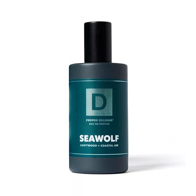Duke Cannon Proper Cologne Seawolf | Men's Eau de Parfum | Driftwood and Coastal Air | Subtle, Fresh Long-Lasting Scent | 1.7 fl oz