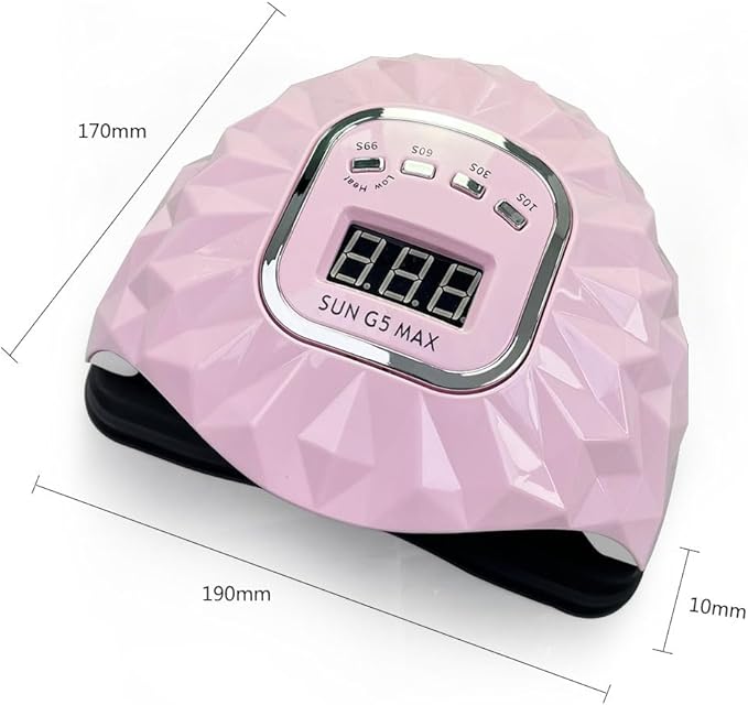 200W LED Nail Lamp for Gel Polish, Fast Nail Dryer with Automatic Sensor, 4 Timer Setting, LED Nail Light for Fingernail and Toenail Nail