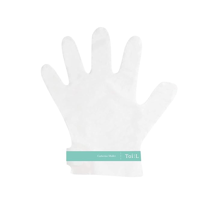 Catherine Muller Floral Hand Mask 1 Pair, Moisturizing Gloves for Dry Hands with Elder Flower & CICA, Repairing and Nourishing Hand Care Treatment for Cracked, Rough, and Dry Skin, Stocking Stuffer