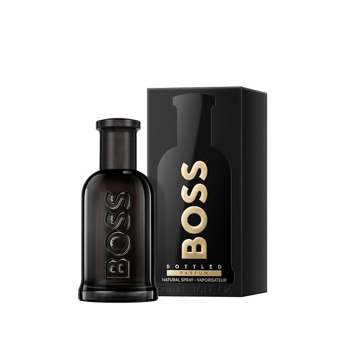 Hugo Boss Bottled Parfum – Woody Ambery Men's Cologne – With Notes of Leather, Orris & Wood – Long Lasting Fragrance