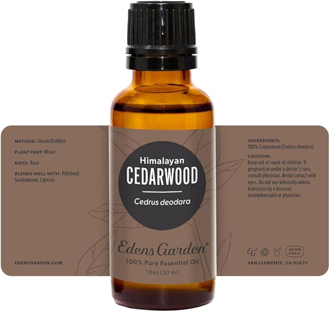 Edens Garden Cedarwood- Himalayan Essential Oil- 100% Pure Premium Grade, Undiluted, Natural, Therapeutic, Aromatherapy, The Best for Diffuser, Skin, Face, Hair 30 ml (1 fl oz)