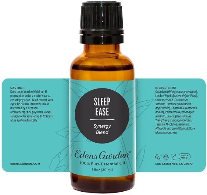 Edens Garden Sleep Ease Essential Oil Blend 100% Pure & Natural Best Recipe Therapeutic Aromatherapy Essential Oil Blends 118 ml (4 oz)