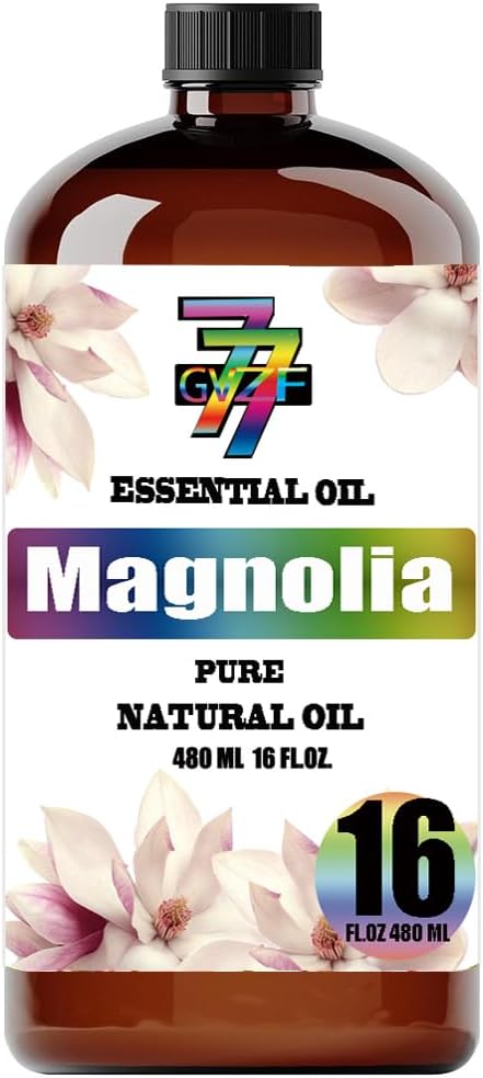 Magnolia Essential Oil (16 oz / 480 ml) – Magnolia Oils for diffusers, humidifiers, Home Baths, Cleaning Products, Yoga, DIY Soaps and DIY Scented Candles