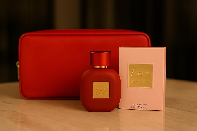 Hayley Kiyoko HUE Eau De Parfum Gift Set – 2.2 oz EDP Spray + Red Toiletry Bag | Luxury Women’s Fragrance, Long-Lasting Floral Scent, Gift for Her