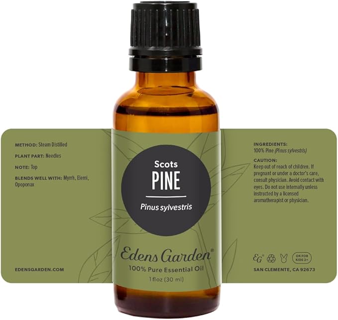 Edens Garden Pine- Scots Essential Oil- 100% Pure Premium Grade, Undiluted, Natural, Therapeutic, Aromatherapy, The Best for Diffuser, Candle, Humidifiers, Kid Safe 30 ml (1 fl oz)