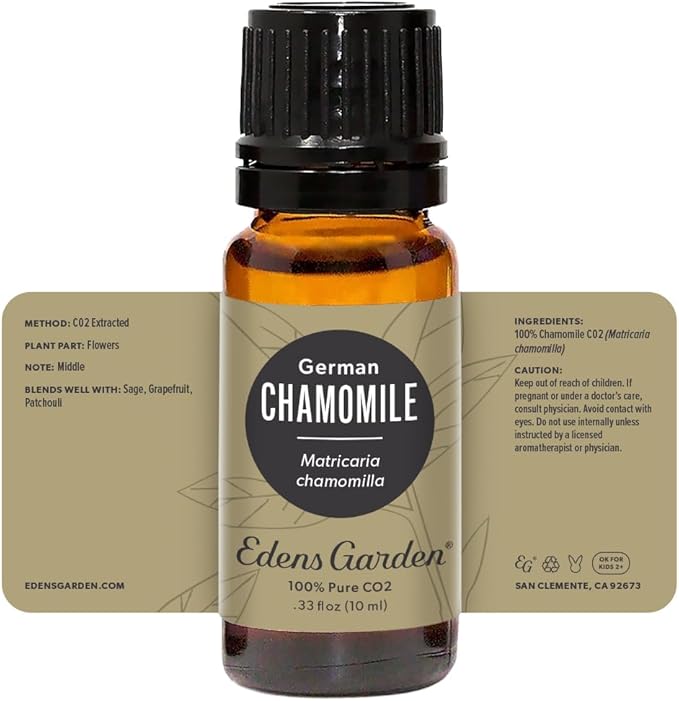 Edens Garden Chamomile- German CO2 Essential Oil- 100% Pure Premium Grade, Undiluted, Natural, Therapeutic, Aromatherapy, The Best for Diffuser, Skin, Face, Kid Safe 10 ml (.33 fl oz)