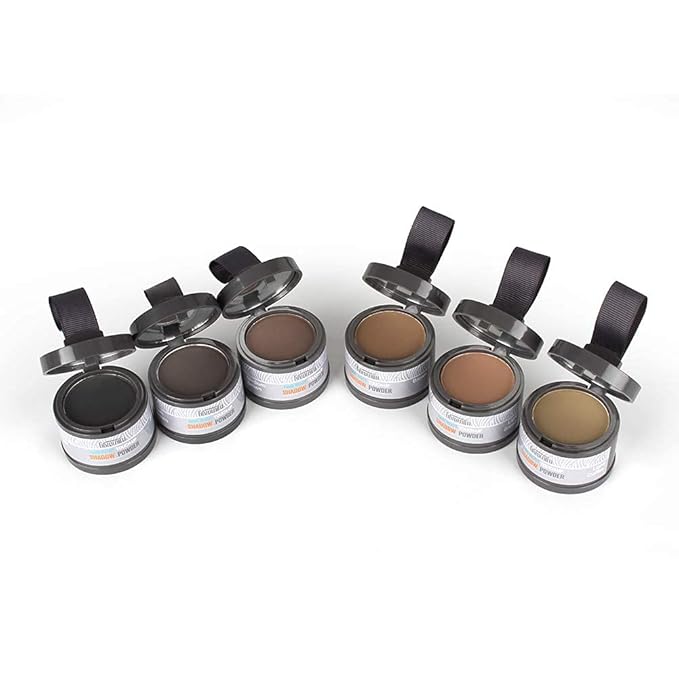 gowwim Root Touch Up, Hair Loss and Receding Hairline Concealer Powder for Hair & Beard, 0.14oz, 4g