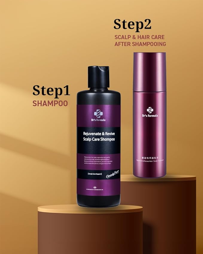 Dr's Formula Age Defying Shampoo Revive Scalp Care Cleanse Grey Hair Reduce Volume Boost Shampoo Root Strengthen for Dry or Sensitive Scalp 10.58 fl oz