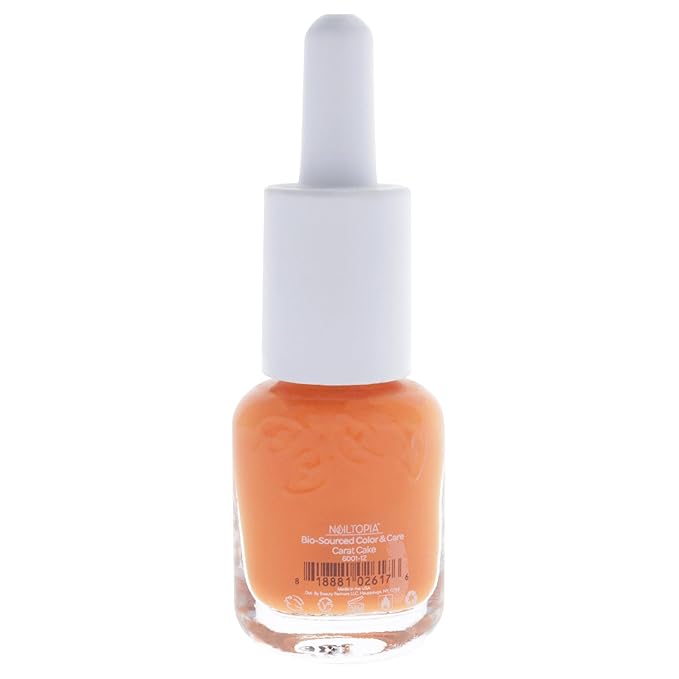 Nailtopia Bio-Sourced, Chip-Free Nail Lacquer - Fast Dry Nail Polish - Superfood-Infused - Natural Nail Polish - Carat Cake - 0.169 oz