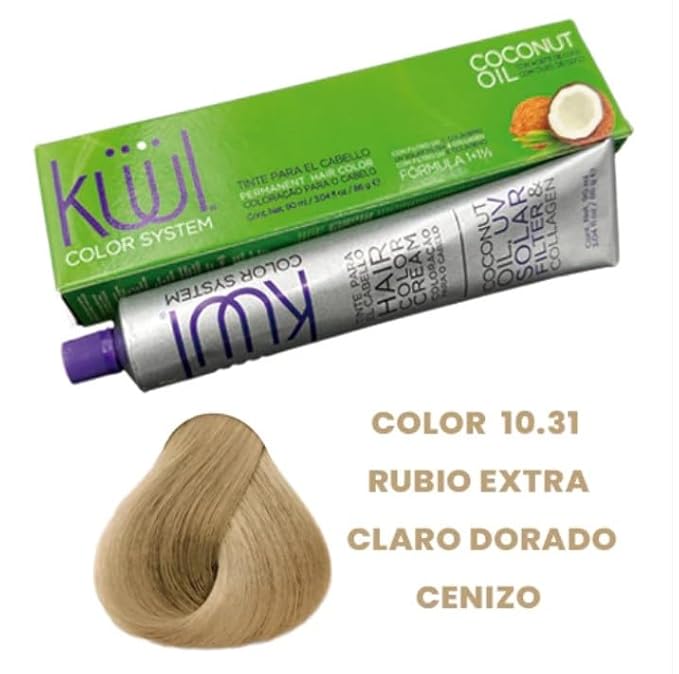 Fantasy Nails Küül Color System, DORADOS (10.31 RUBIO EXTRA CLARO DORADO CENIZO), 3.04 Fl Oz