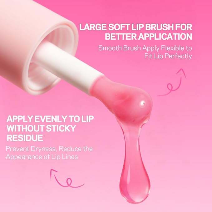 Lip Oil, Tinted Lip Glow Oil โ Hydrating & Nourishing, Lip Oils Gift Set, Fruity Plumping Lip Oil Non-Sticky & Glossy Finish, 4 Colors Lip Oils Stain for Girls and Women - Moisturizing Gloss