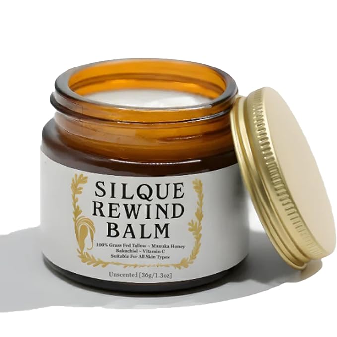 Silgue Rewind Balm,with Grass Fed Beef Tallow, Vitamin C,andHoney Balm.- The BEST all purpose MoisturizerFor Sensitive Skin, Face and Body