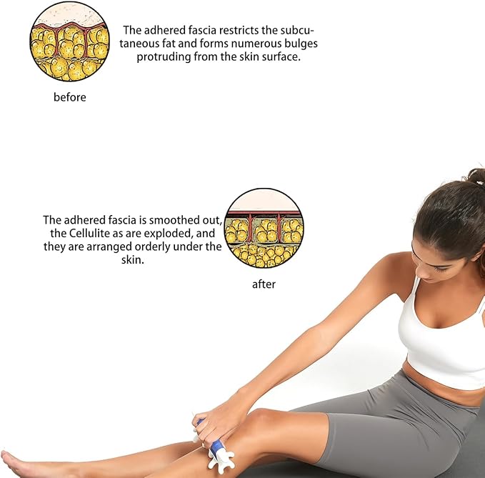 DARKRING Pressure Point Massage Tool - gua sha Facial and Trigger Point Tissue Massage Tool for Fascia Relief Blaster Set