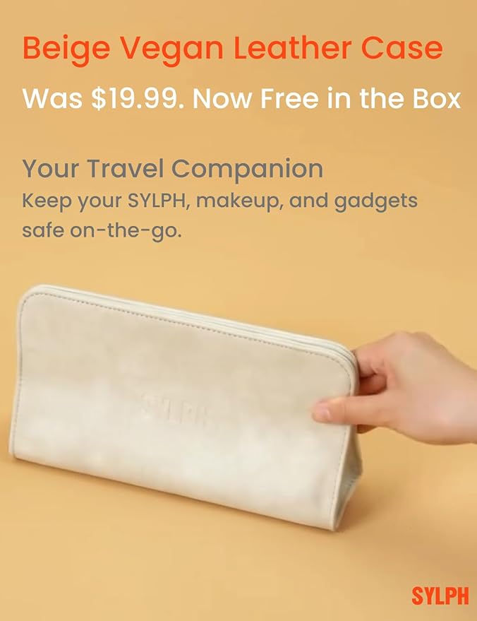 SYLPH Travel Hair Dryer, 60% Smaller & 0.55 lb Ultra Lightweight, 110,000 RPM High-Speed Motor, 200 Million Ions, Smart Mode, Temp Control, 4-Heat Modes, 850W, Mini Hair Dryer For Home, Hotel, Gym Use