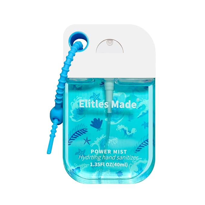 Hand Sanitizer Spray, 3Pack Spray Hand Sanitizer Travel Size With Cute Keychain, Scented Mini Pocket Power Mist Hydrating for Kids Christmas Gifts,1.35FL.OZ (Vanilla,Lavender,Ocean