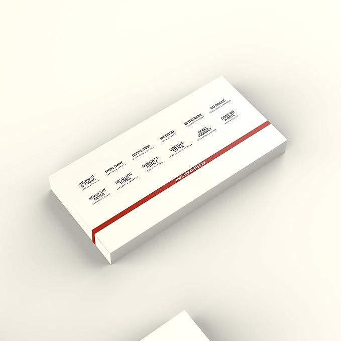 Unscripted Discovery Set - Mini Perfumes for Women and Men - Travel Size Perfume Spray Vials with Vanilla, Lavender, Sandalwood, Leather - 12 pc