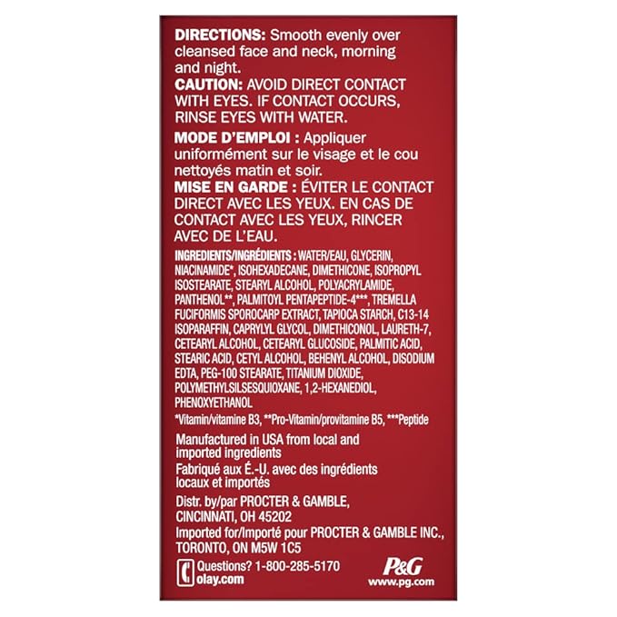 Olay Regenerist Collagen Peptide 24 Face Moisturizer, Trial Size, 0.5 oz