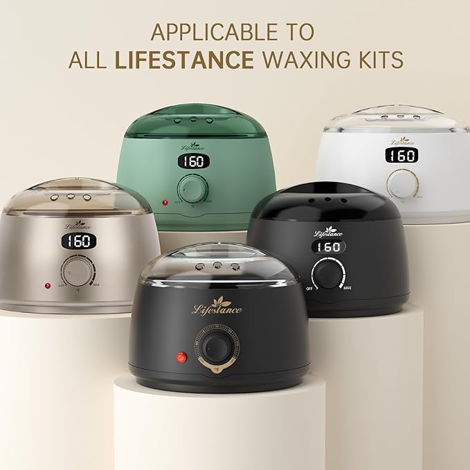 Lifestance Wax Beads Set, 4 Kinds of Waxing Beads, Hard Wax Beans with 44 Items, Perfect for Any Waxing Warmers for Hair Removal for Brazilian Bikini, Face, Armpit