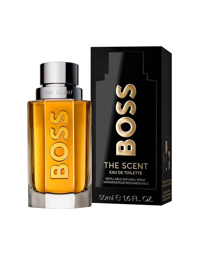 Hugo Boss The Scent Eau de Toilette – Ambery Men's Cologne – With Notes of Ginger, Manika Fruit & Leather Accords – Long Lasting Fragrance