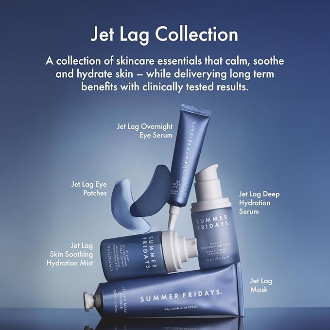 Summer Fridays Jet Lag Mask - Hydrating Face Moisturizer + Mask - Enriched with Hyaluronic Acid, Niacinamide, Glycerin + Antioxidants Helps Nourish Skin for a Renewed + Radiant Complexion (2.25 Oz)