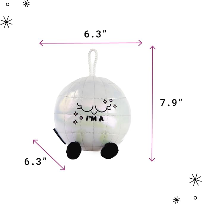 Punchkins Mirrorball Plushie - I'm A Cute Discoball Plush, for Swifties, Adorable Plushie for Gifting