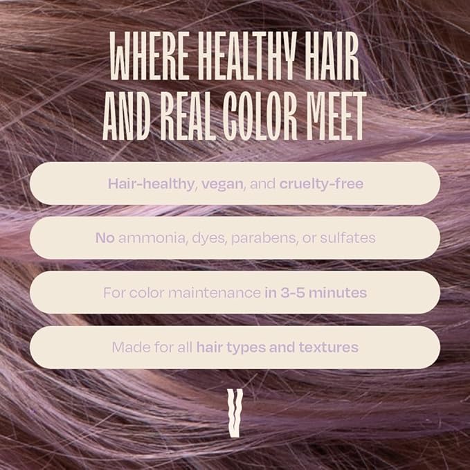 Overtone Daily Color Depositing Conditioner: 4.5oz Temporary Coloring Conditioner w/Shea Butter & Coconut Oil, Refresh Color & Prevent Fading, Vegan & Cruelty-Free, Pastel Purple is Lilac Lotus