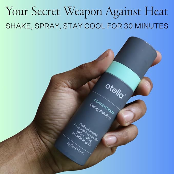 Cooling Body Spray with Menthol and Rosemary Mint, 2.7 oz. | Immediate Heat Relief Lasting 30 Minutes | Anytime Body Cooling | TSA Approved | Gluten Free | Vegan | Paraben Free