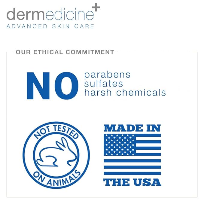 Dermedicine 100% Hyaluronic Acid Cream Face w/Jojoba Oil & Apricot Oil Professional Grade Intense Hydration Keeps Skin Looking Plump & Feeling Moisturized Skin Color & Tone