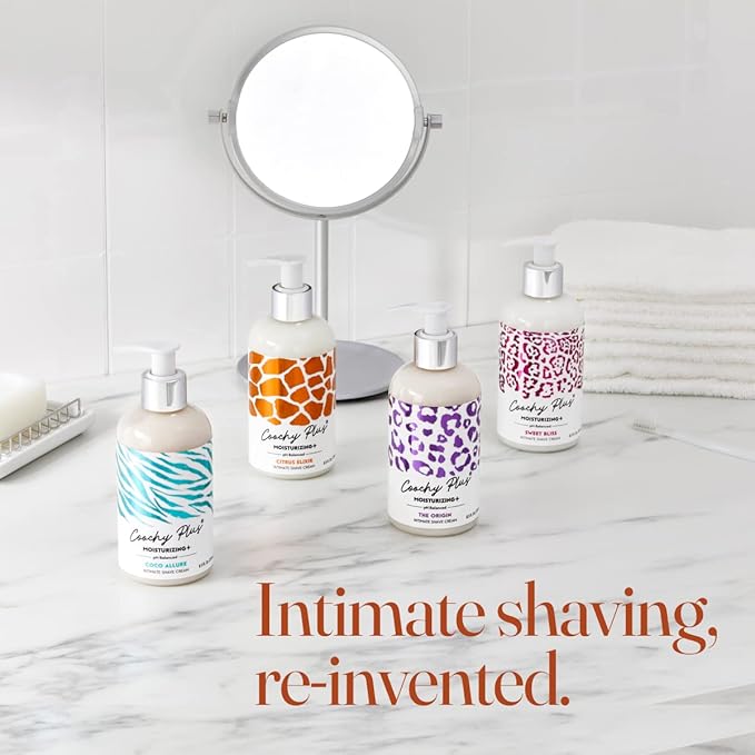 IntiMD Coochy Plus Intimate Shaving Complete Kit - Citrus Elixir & Organic After Shave Protection Soothing Moisturizer - Antioxidant Formula Prevents Razor Burns, Itchiness & Ingrown Hair
