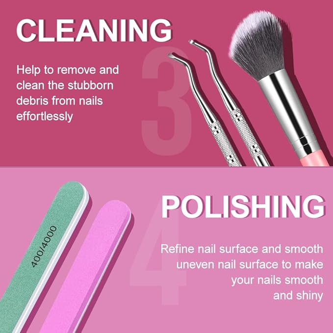 Cuticle Trimmer with Ingrown Toenail Removal Kit, Pusher and Files, Cuticle Remover Nail Cutter Clippers for Fingernails Toenails, Professional Manicure and Pedicure Tools Kit