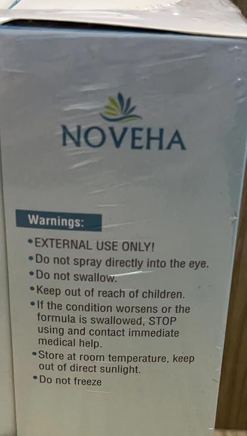NOVEHA Eyelid Cleanser | Stye Eye Treatment | Eye Lid Cleaning | Dry Relief | Fast Acting Soothing Cleansing Formula | Pure and Gentle Lash Hypochlorous Acid Eyelid Spray (1oz - 1 Pack)