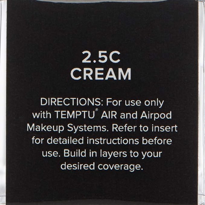 TEMPTU Perfect Canvas Airbrush Foundation Airpod: Anti-Aging Long-Wear Makeup, Buildable Coverage Semi-Matte, Natural Finish
