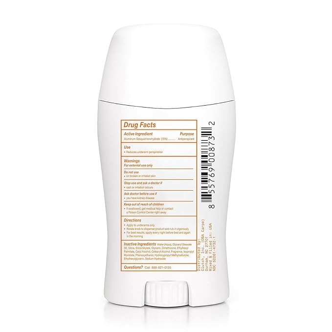 Carpe Underarm Antiperspirant and Deodorant, Clinical strength with Coconut Vanilla scent, Combat excessive sweating, Stay fresh and dry, Great for hyperhidrosis (Pack of 3)