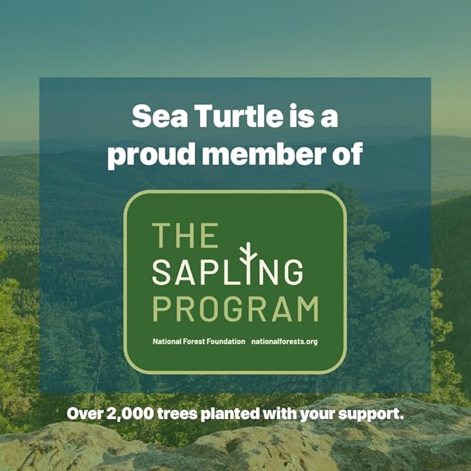 Sea Turtle Plant-Based Bristles, Compact Bamboo Toothbrushes, Soft Natural Toothbrush for Adults (4 Pack)