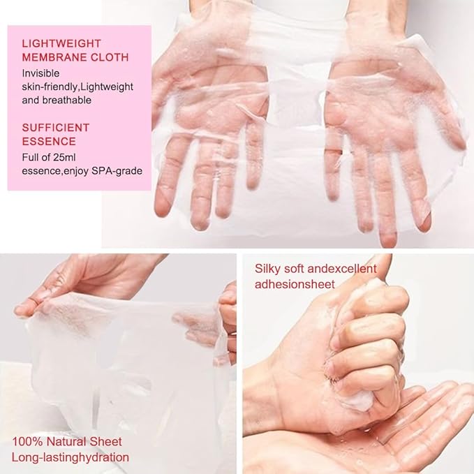 Kaely 12 Pack Strawberry Face Masks for Kids, Kids Face Mask Spa Day Kit Supplies, Spa Party Favors for Teens Girls Women, Sheet Facial Mask Skincare Gifts Set, Hydrating for All Skin Types, 08