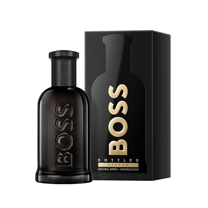 Hugo Boss Bottled Parfum – Woody Ambery Men's Cologne – With Notes of Leather, Orris & Wood – Long Lasting Fragrance