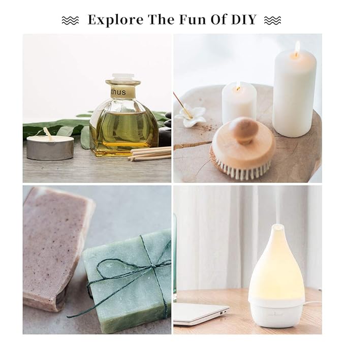 yethious Sandalwood Lavender Essential Oil Set 2 Pack 100% Pure Organic Sandalwood Essential Oil Undiluted Lavender Aromatherapy Oils for Diffuser, Perfume, Soap, Candle Making 2 x 10ML