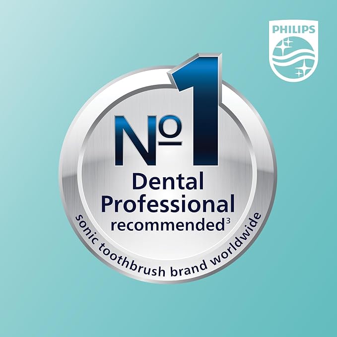 Philips Sonicare DiamondClean Smart 9500 Electric Toothbrush, Sonic Toothbrush with App, Pressure Sensor, Brush Head Detection, 5 Brushing Modes and 3 Intensity Levels, White, Model HX9923/01