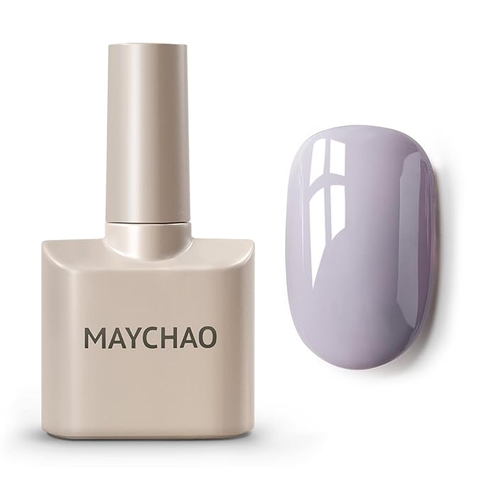 MAYCHAO 15ML Lilac Purple Gel Nail Polish 1Pc Lavender Gel Polish Soak Off UV LED Nail Polish Nail Art Starter Manicure Salon DIY at Home, 0.5 OZ
