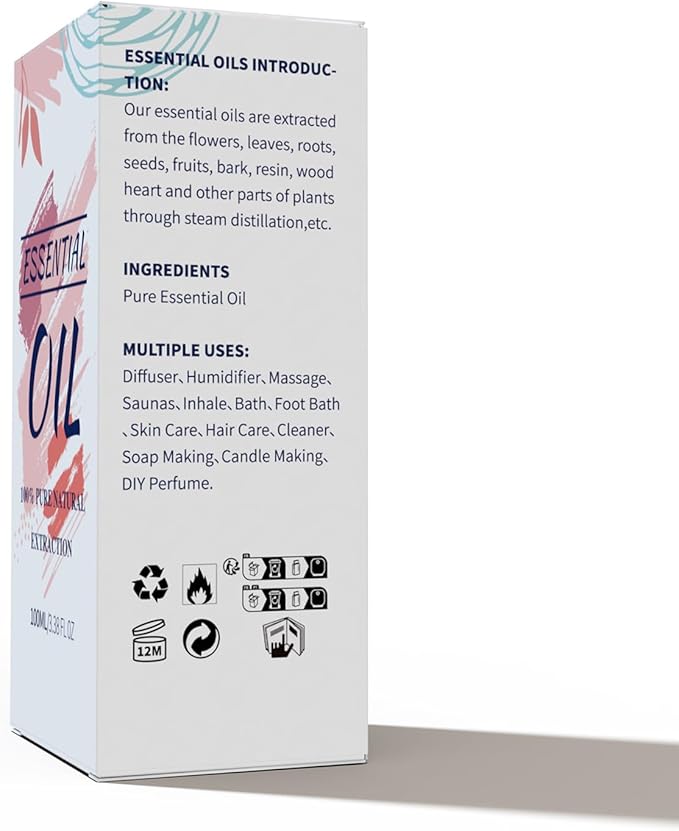 Chamomile Essential Oil Pure, Mumianhua Natural Chamomile Oil Therapeutic Grade Aromatherapy Oil for Skin, Diffuser, Aromatherapy, Candle Making, Soap Making, Hair 3.38 Fl Oz