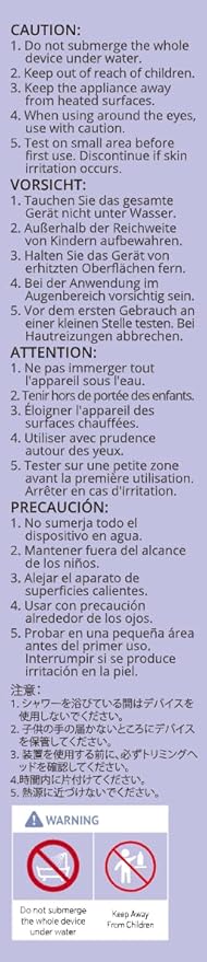 VG VOGCREST Eyebrow & Facial Trimmer: 2-in-1 Rechargeable Facial Hair Removal & Eyebrow Shaver - Painless Razor with Built-in LED Light (Solar Purple)