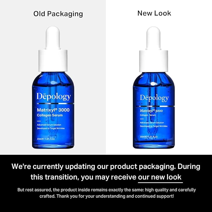 Depology MATRIXYL® 3000 Serum, Promotes Anti Wrinkle Serum, Korean Skin Care Products for Face Elasticity, Facial Skin Serum for Women, Skincare for All Skin Types