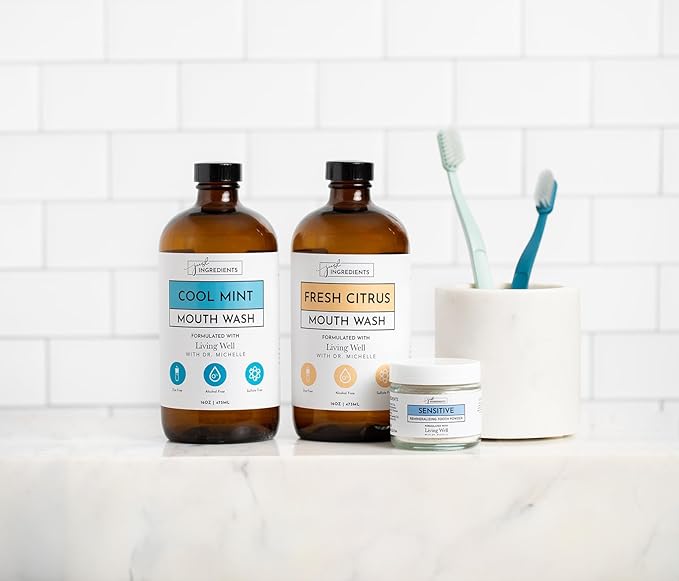 Fresh Citrus Remineralizing Mouthwash – 16 fl oz Fluoride-Free Oral Rinse with Hydroxyapatite, SilverSol Technology & Xylitol – Supports Fresh Breath, Healthy Gums & Daily Oral Hygiene*